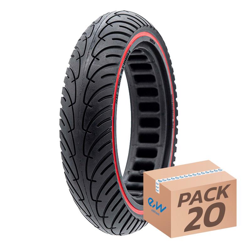 Ultralichte massieve velg 8.5x2-6.1/B34 - rode lijn [Nedong] - 20st