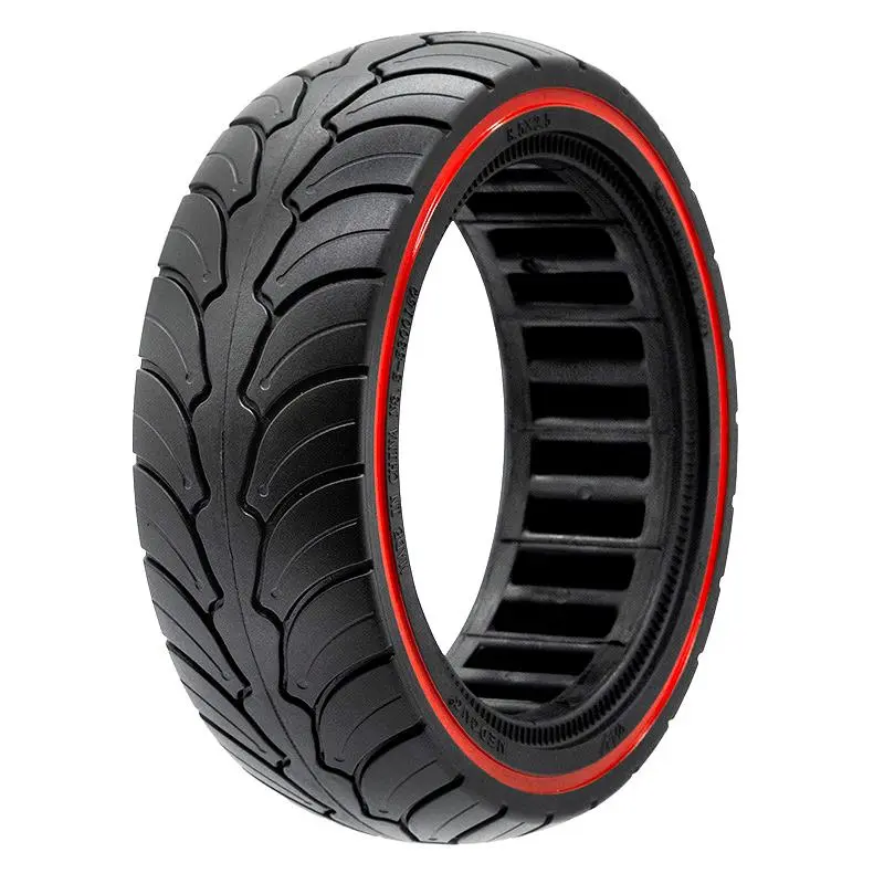 Ultralichte massieve velg 8.5x2.5-6.1/B58 - rode lijn (geldig voor Dualtron Mini) 