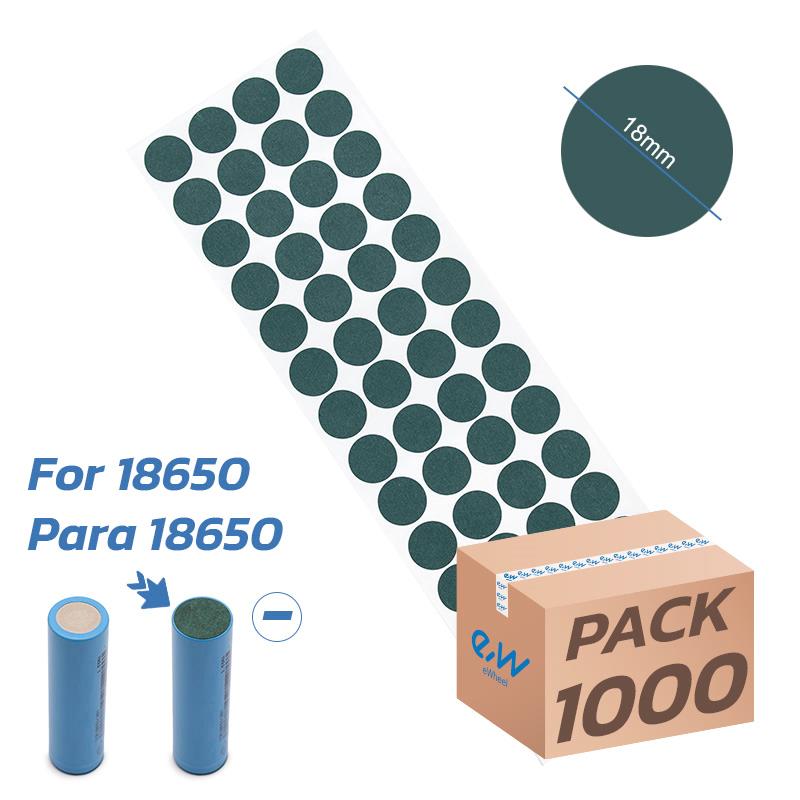 Negatieve isolatie vezel pakking 18650 - 1000st