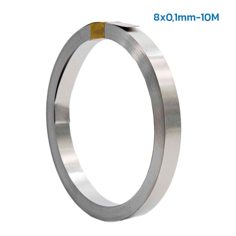 Nikkel (vernikkeld staal) 8x0,1mm -10M