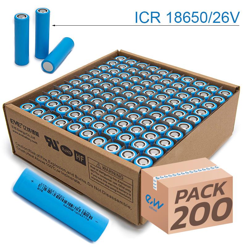 Cel 18650 2.55A/h 3C [EVE] - 200 stuks