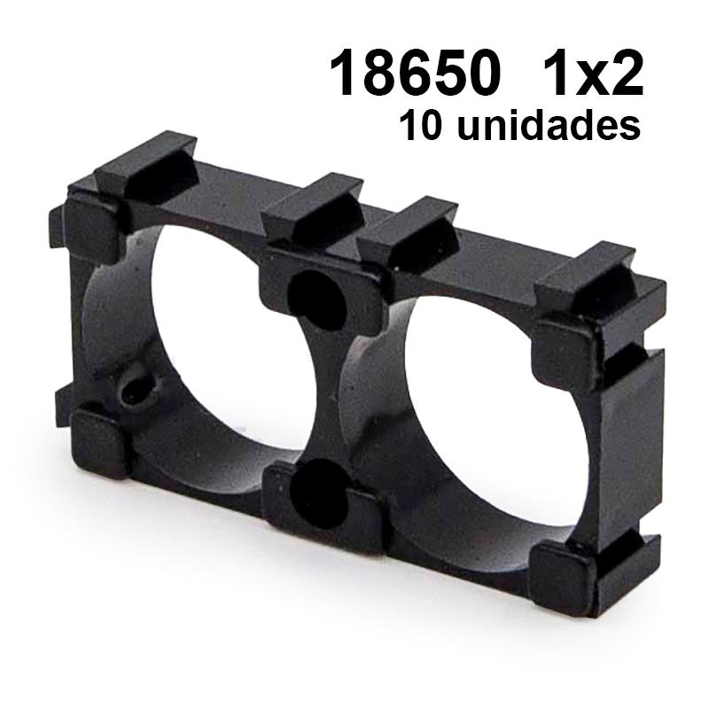 Batterijhouder 18650 1x2 - 10 stuks