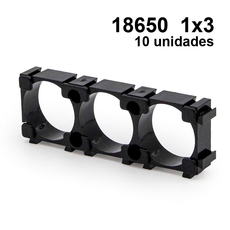 Batterijhouder 18650 1x3 - 10 stuks