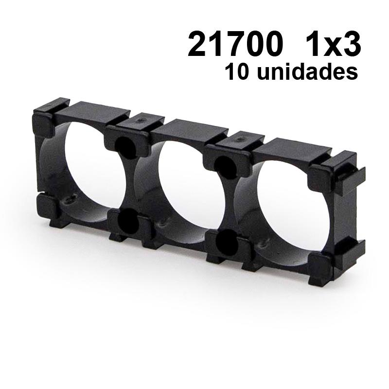 21700 1x3 batterijhouder - 10 stuks