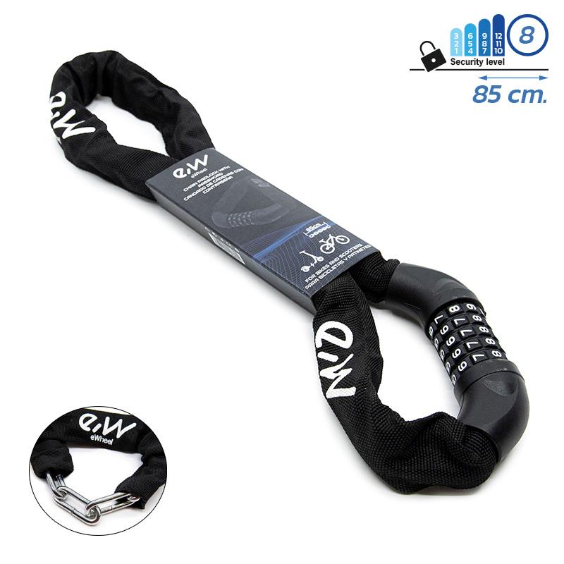 Kettingslot met wachtwoord  - 85cm