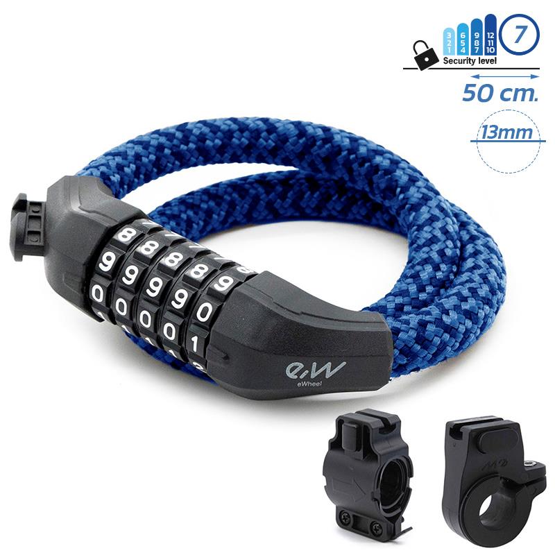 Wachtwoordslot EWLK025 blauwe nylon hoes