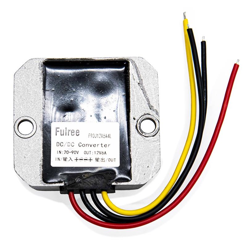DC converter 20-90VDC naar 12V 6A