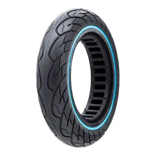 [37656] Ultralichte massieve velg 10x2,125-6,1/B34 - blauwe lijn [Nedong]