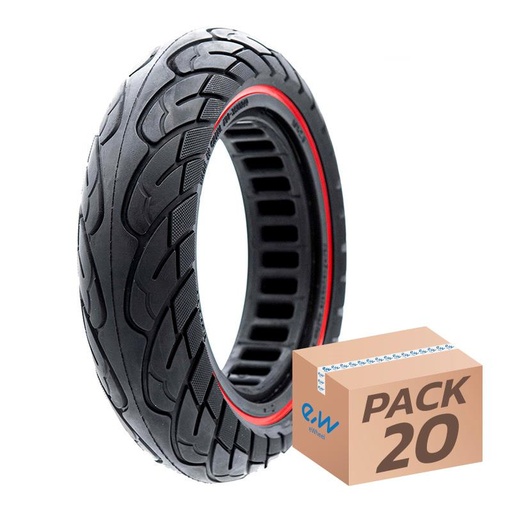[L15482-1-1] Ultralichte massieve velg 10x2.5-6.1/B34 - rode lijn [Nedong] - 20st