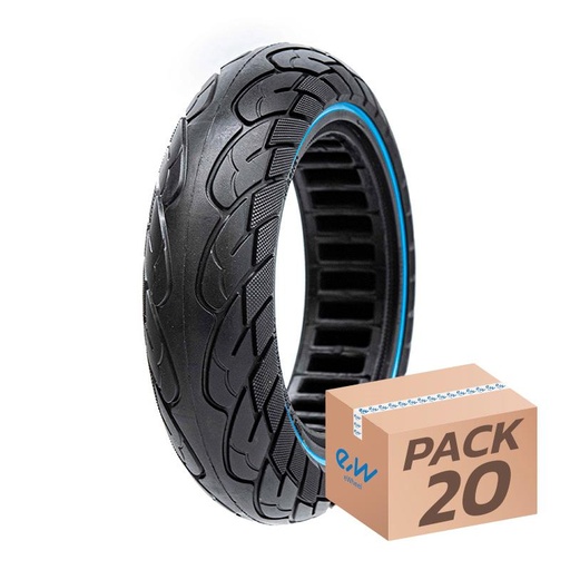 [L8642-03] Ultralichte massieve band 10x2.5-6.1/B44 - blauwe lijn [Nedong] - 20st