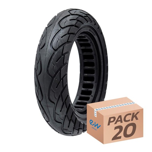 [LCMM193] Ultralicht massief wiel 10x2,125-6,1/B34 - zwarte lijn  - 20uds