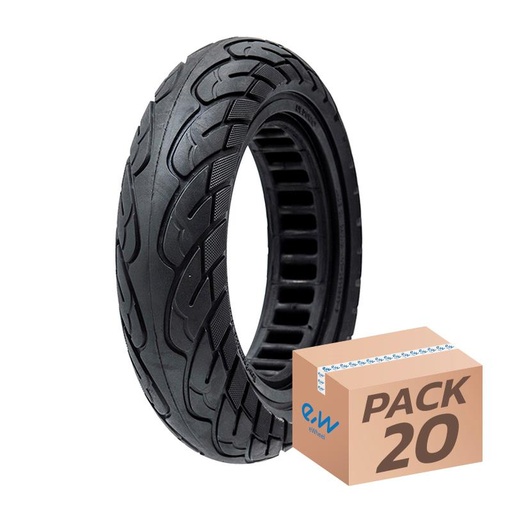 [LCMM194] Ultralichte massieve velg 10x2.5-6.1/B34 - zwarte lijn  - 20st