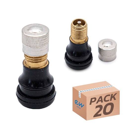 [28570] Recht tubeless ventiel (drukafdichting) - PVR40 - 20st