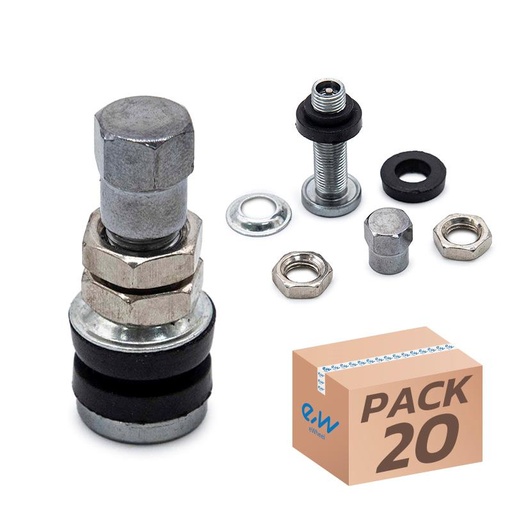 [37370] Recht tubeless ventiel (schroefkoppeling) - PVR40 - 20st