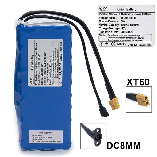 [BB-010] Externe batterij 36V 12,8 A/h 