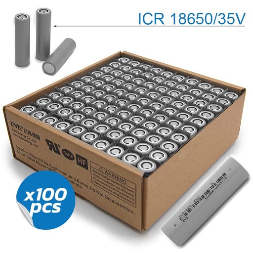 [BB-017] Cel 18650 3.5A/h 3C [EVE] - 100 stuks