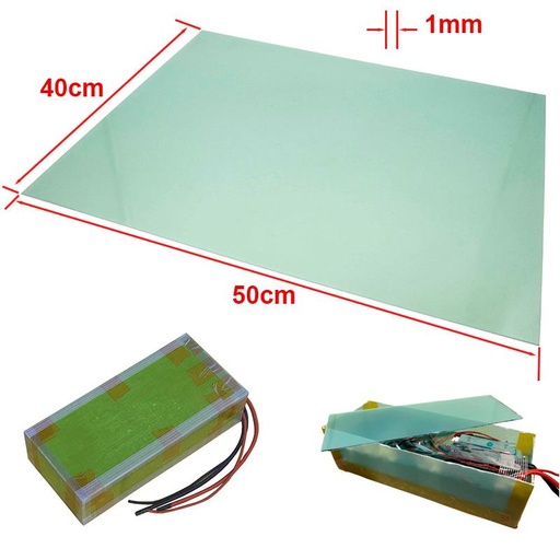 [RND007] Glasvezel plaat 50x40cm 1mm