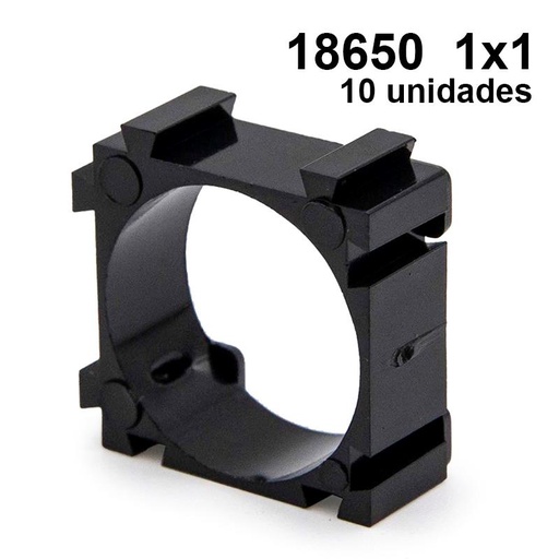 [RND033] Batterijhouder 18650 1x1 - 10 stuks