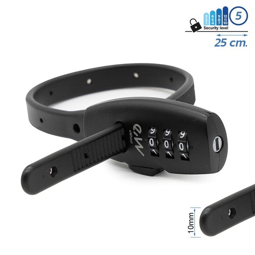 [CMM381] Zwart hangslot met EWLK027 flens.