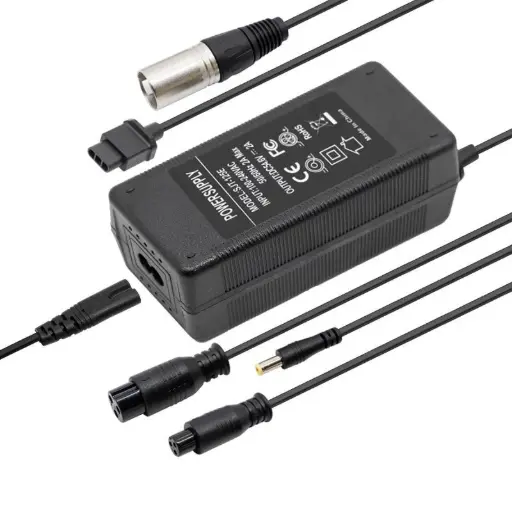 [BC-017] Universele oplader 54,6V (48V) 2A DC/X16/XLR/GX12/Niu