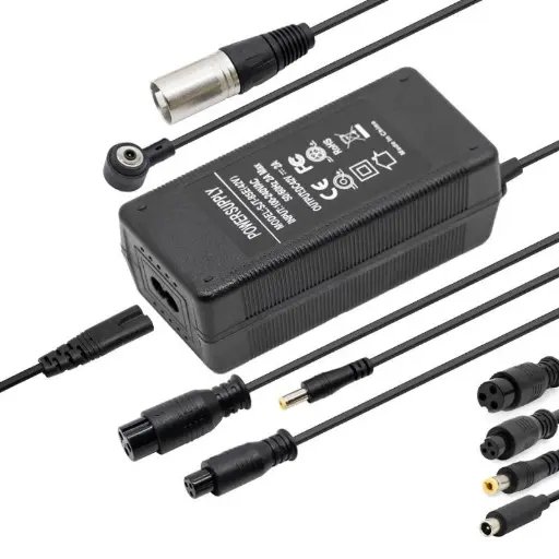 [BC-016] Universele oplader 42V 2A (36V) DC/X16/XLR/GX12/Niu