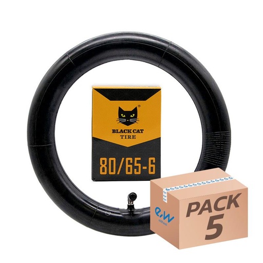 [CMM644] 80/65-6 VC 90x90 Black Cat binnenband - 5st