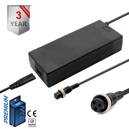 [55422] Premium oplader 52v (uitgang 58.8v) 2A Gx16 connector voor Dualtron Mini 