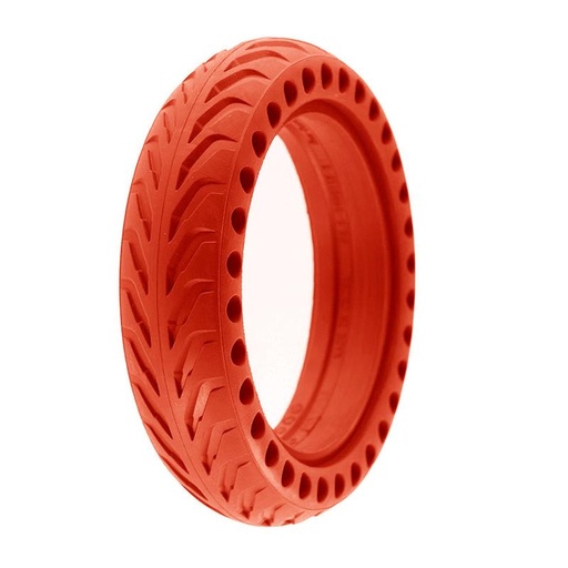 [63124-02] Massief geperforeerd wiel 8.5x2-6.1/B34 - rood